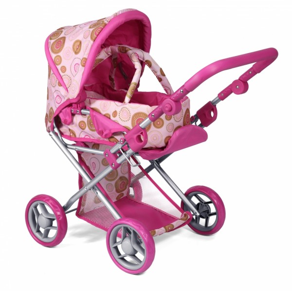 Детская коляска 2 в 1 с люлькой «Mary», розовая 9346P TODSY