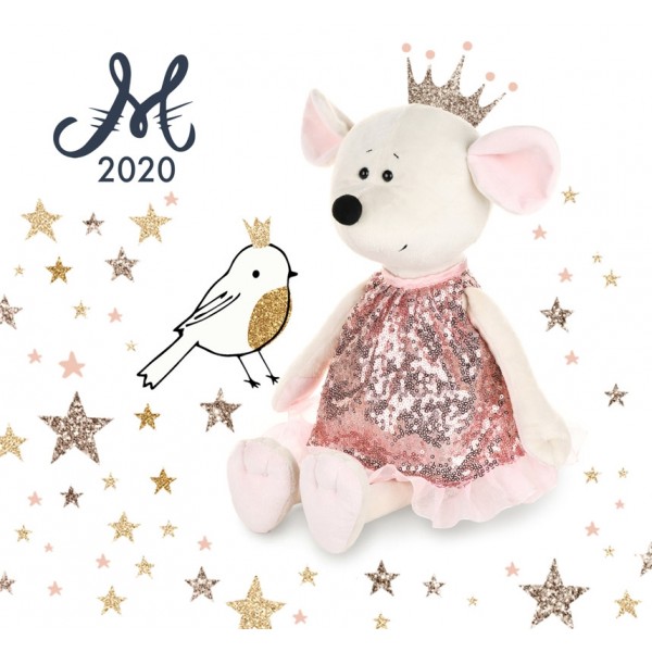 Мышка Шайни в блестящем платье, 21 см MT-MRT021918-21 Maxi Toys