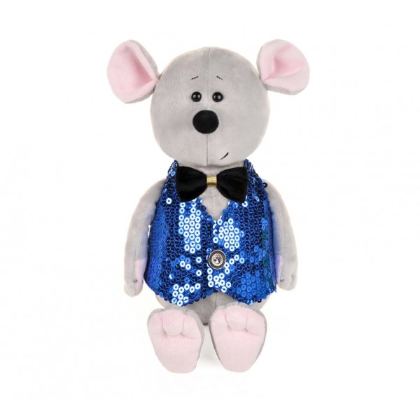 Мышонок Бантик в блестящей жилетке, 21 см MT-MRT021920-21 Maxi Toys