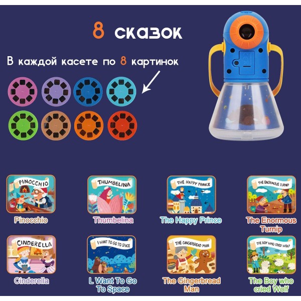 Детский многофункциональный проектор-ночник Mideer MD1103