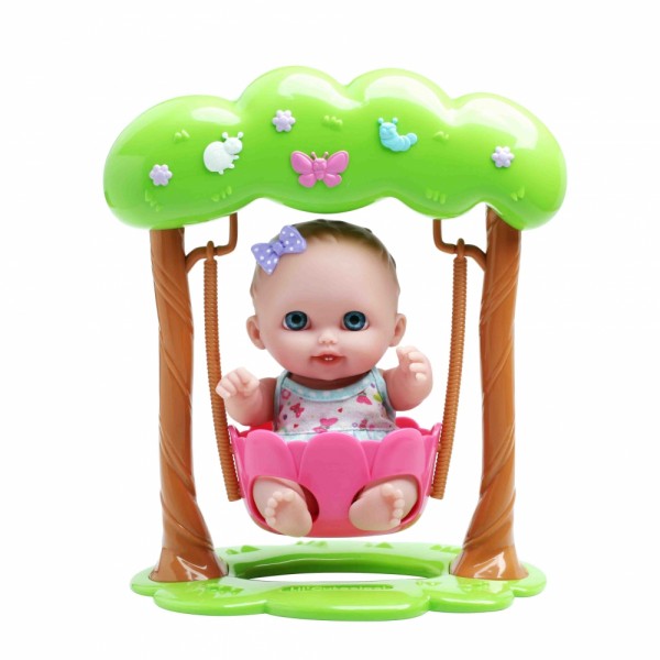 Пупс на качели Лили, 22 см JC16964-3 JC Toys