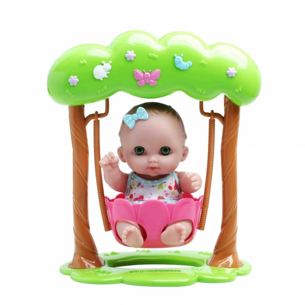 Пупс на качели, Биби, 22 см JC16964-1 JC Toys