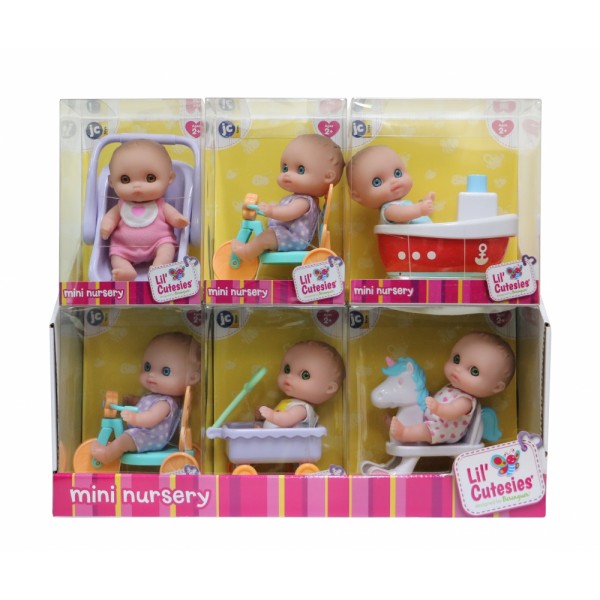 Пупс-малыш с велосипедом, 13 см JC16912-5 JC Toys