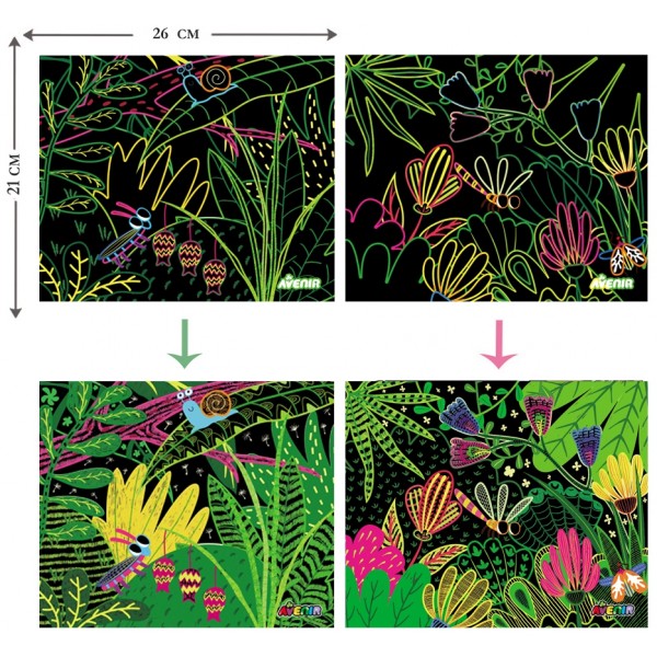 Набор для творчества, скретч-арт Avenir "Маленькие букашки" CH191684
