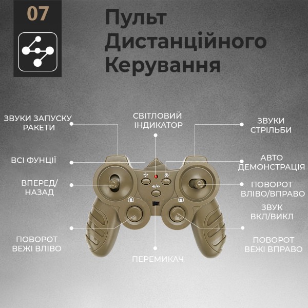 Военный боевой танк на радиоуправлении 1:24, 6 фун.HL-Q90 HULNA