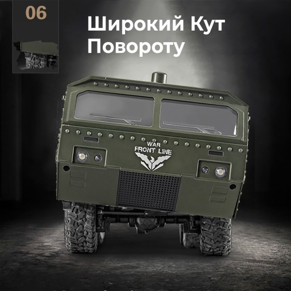 Военный грузовик на радиоуправлении 1:16, 8 фун. HL-Q75 HULNA