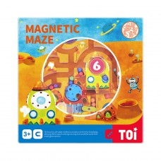 Магнитная игра-лабиринт "Планета", деревянная игрушка TP305 TOI