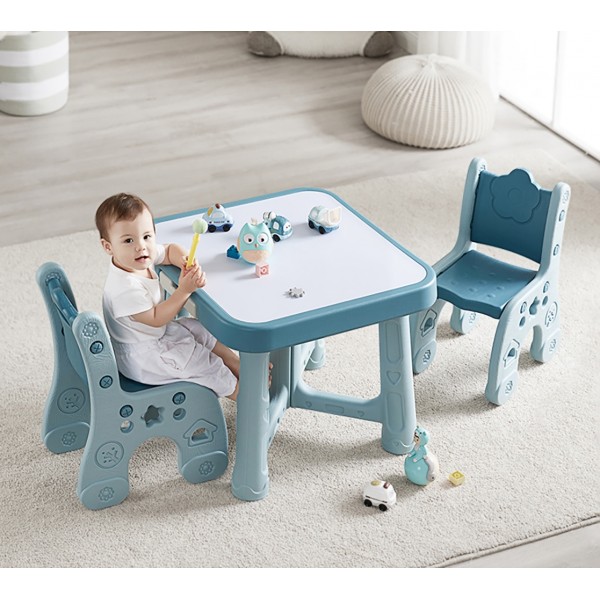 Детский функциональный столик Poppet Монохром и два стульчика PP-001M
