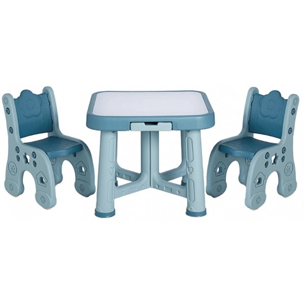Детский функциональный столик Poppet Монохром и два стульчика PP-001M