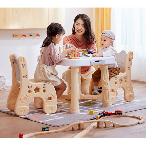 Детский функциональный столик Poppet Классик и два стульчика PP-001C