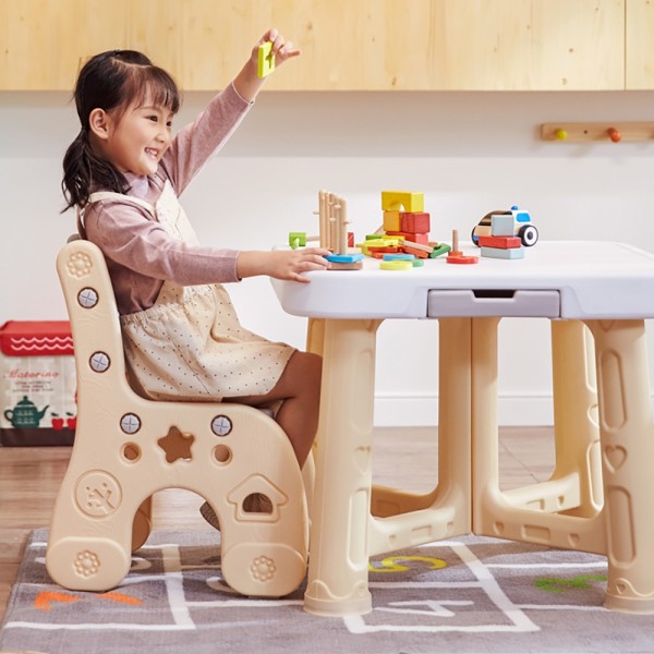 Детский функциональный столик Poppet Классик и два стульчика PP-001C