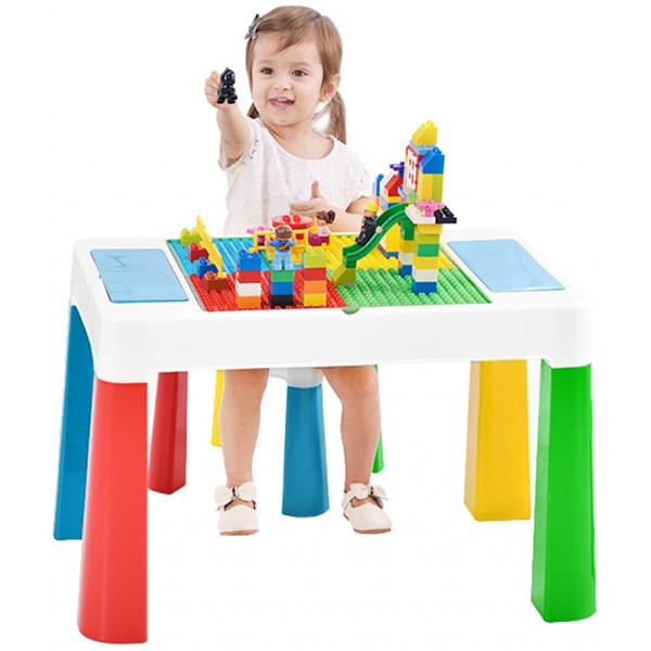 Детский многофункциональный столик Poppet Колор Грин 5 в 1 и стульчик PP-002G
