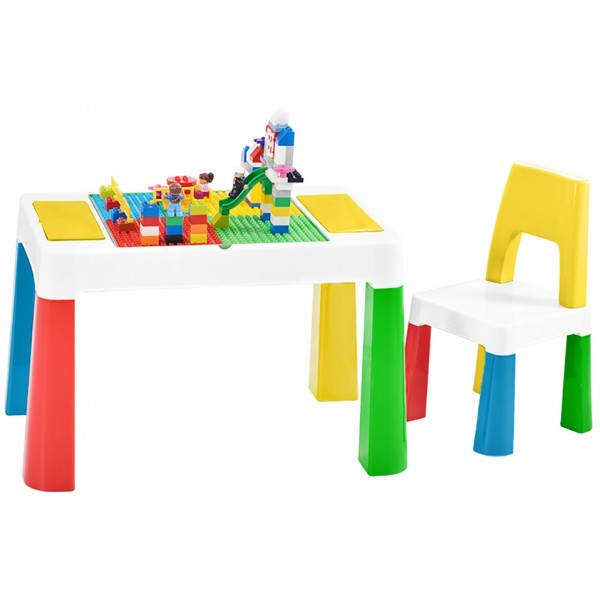 Детский многофункциональный столик Poppet Колор Йеллоу 5 в 1 и стульчик PP-002Y