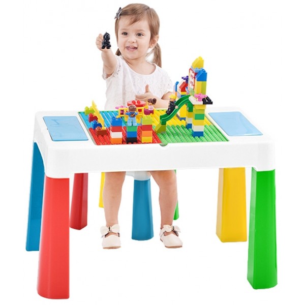 Детский многофункциональный столик Poppet Колор Йеллоу 5 в 1 и стульчик PP-002Y