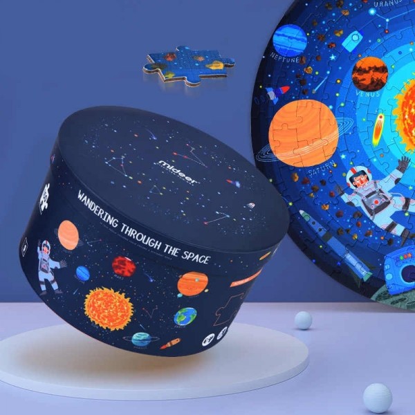 Круглый пазл "Космическое путешествие", 150 частей Mideer MD3082