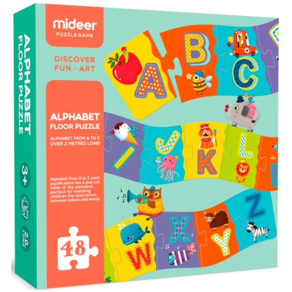 Пазл-игра Алфавит, 52 части Mideer MD3019