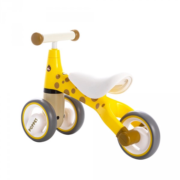 Детский трёхколёсный беговел POPPET «Жираф Лори», желто-коричневый PP-1601Y