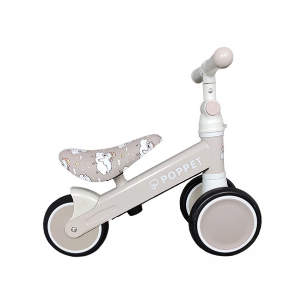 Детский трёхколёсный беговел POPPET «Мишка Лаки Дрим», матово-бежевый PP-1607N