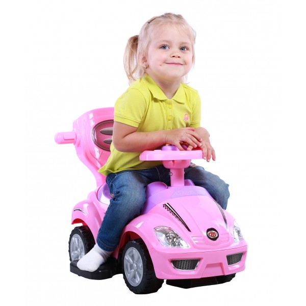 Толокар Magic Car с ручкой, розовый U-042hP OCIE