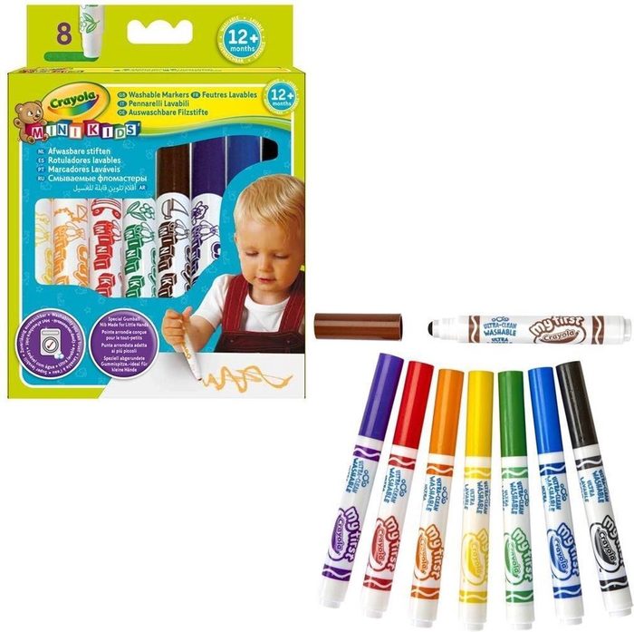 Mini Kids Мои первые фломастеры (washable), 8 шт 8324
