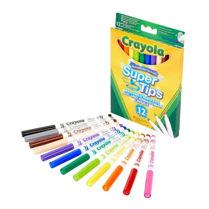 Набор фломастеров Supertips (washable), 12 шт Crayola 7509