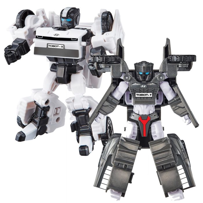 Робот-трансформер міні S5 ТОБОТ X білий + ТОБОТ Y сірий TOBOT Young Toys 301166