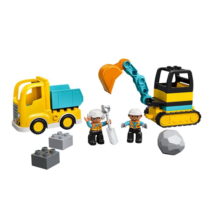 LEGO DUPLO Конструктор Грузовик и гусеничный экскаватор 10931
