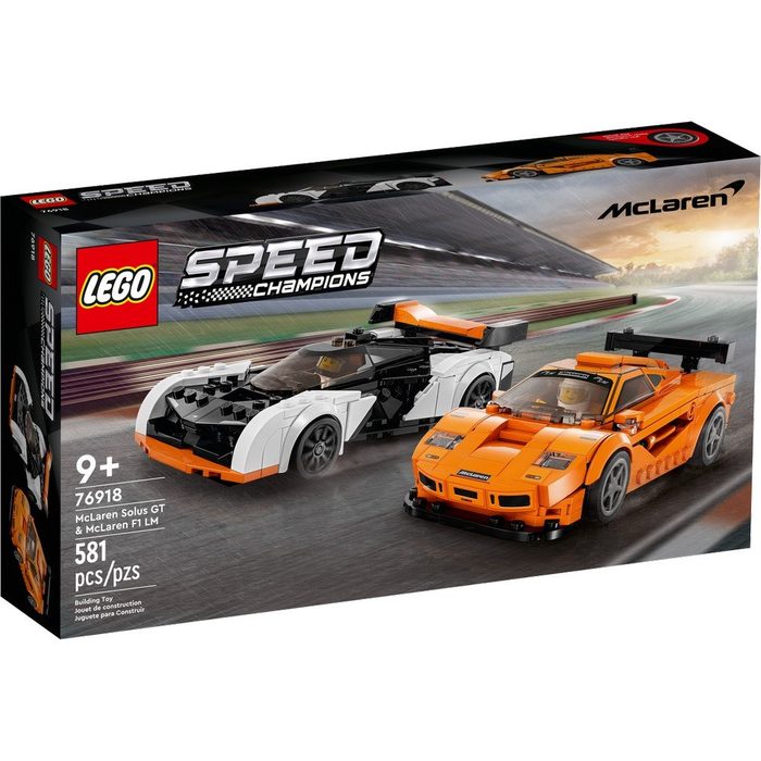 LEGO Speed Champions Конструктор McLaren Solus GT і McLaren F1 LM 76918