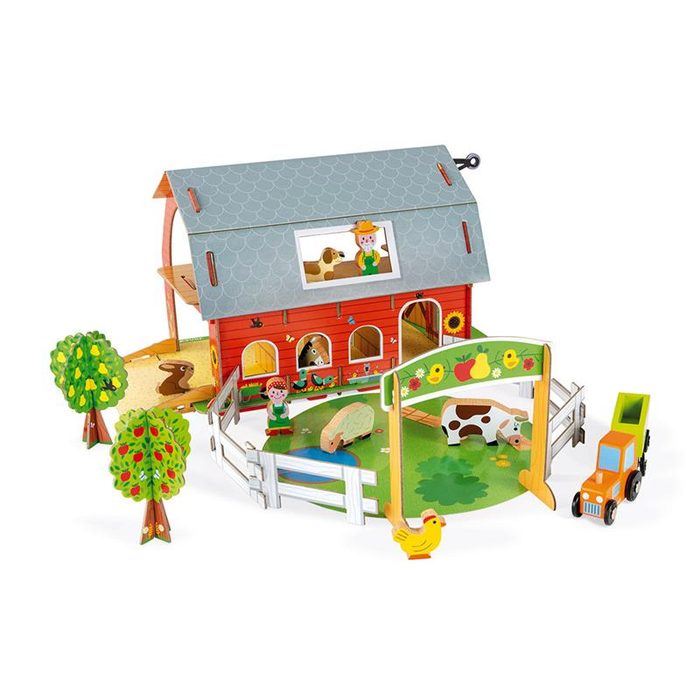 Игровой набор Janod Ферма с животными 3D J08577