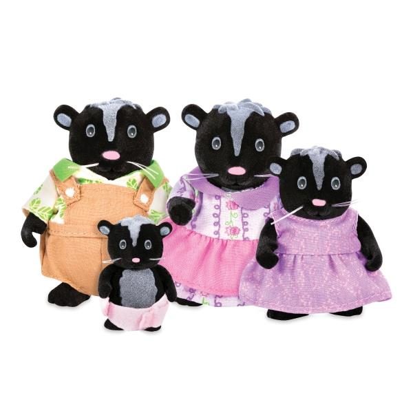 Набор фигурок Lil Woodzeez Семья скунсов 6258Z