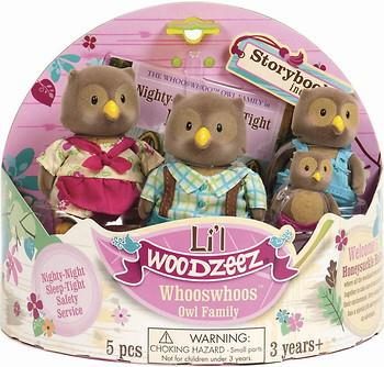 Набор фигурок Lil Woodzeez Семья Сов 6007M