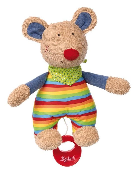 Мягкая музыкальная игрушка sigikid Мышка 23 см 41535SK