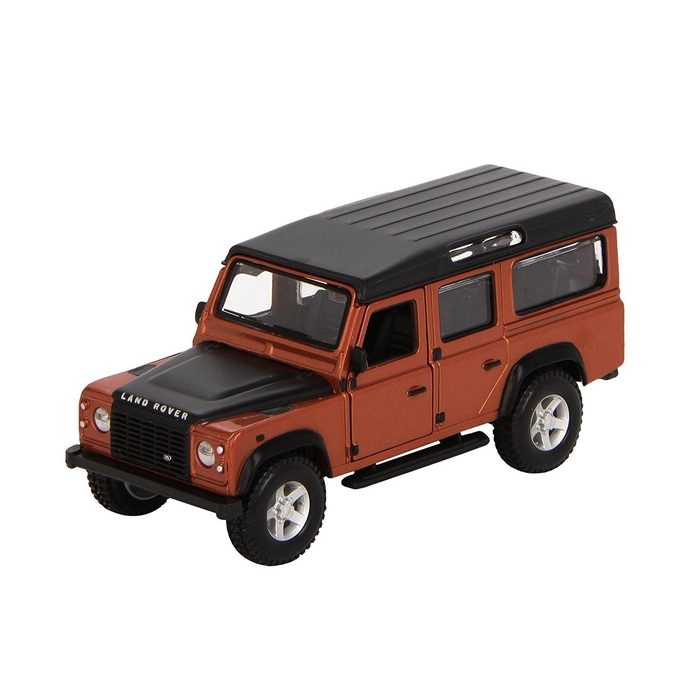 Автомодель - Land Rover Defender 110 (ассорти белый, оранжевый металлик 1:32) 18-43029